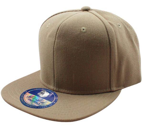 PB104 [KHAKI] ACRYLIC SNAPBACK HATS Discount