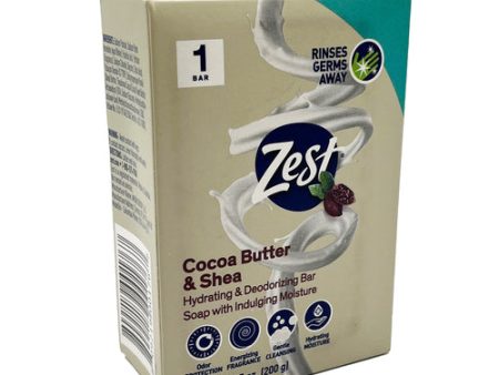 NEW WHOLESALE ZEST BAR SOAP COCOA BUTTER & SHEA 7.05 OZ SOLD BY CASE Online