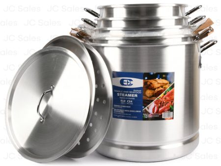 WHOLESALE STOCK POT 5PC SET 20QT, 24QT, 32QT, 40QT, 52QT SOLD BY CASE on Sale