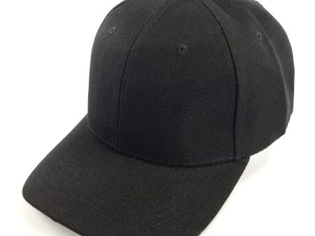 PB128 [BLACK] HOOK AND LOOP BACKSTRAP WITH ACRYLIC CURVED CAPS For Discount