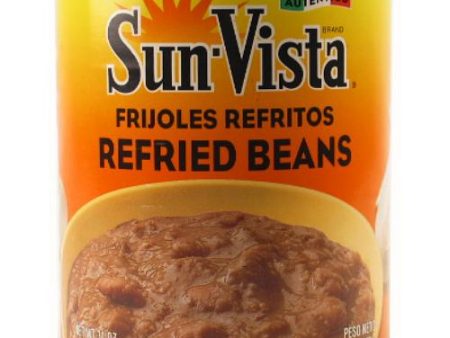 WHOLESALE SUN VISTA REFRIED BEANS 31Z*3Y SOLD BY CASE For Cheap