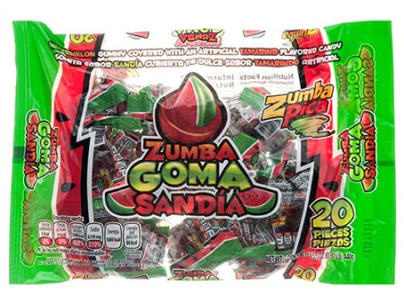 WHOLESALE ZUMBA PICA 20CT GOMA SANDIA BAG SOLD BY CASE Online