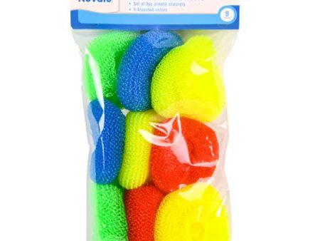 WHOLESALE NUVALU PLASTIC SCOURERS 9PC 6G PC SOLD BY CASE Fashion