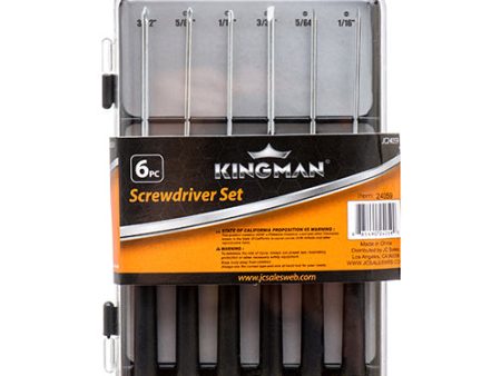 WHOLESALE KINGMAN SCREWDRIVER 6PC SOLD BY CASE For Discount