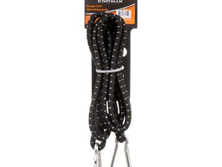 WHOLESALE KINGMAN BUNGEE CORD W HIKING HOOKS 9MM*180CM SOLD BY CASE Discount