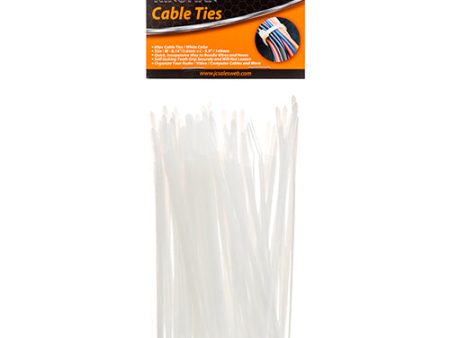 WHOLESALE KINGMAN CABLE TIE 5.9X0.1 40LBS 60PC WHITE SOLD BY CASE on Sale