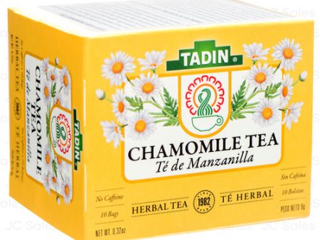 WHOLESALE TADIN TEA CHAMOMILE 10 BAGS SOLD BY CASE For Discount