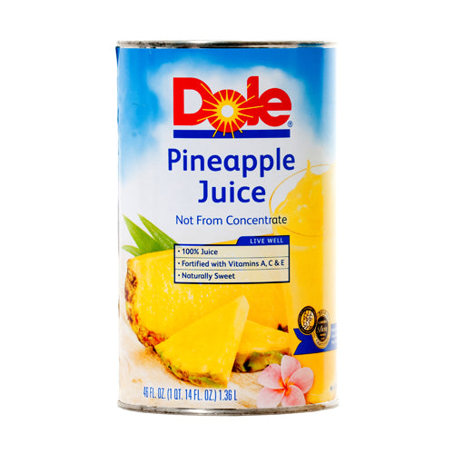 WHOLESALE DOLE PINEAPPLE JUICE 46 OZ SOLD BY CASE For Discount