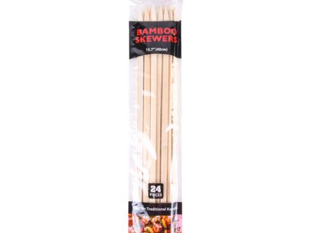 WHOLESALE 24CT FLAT BAMBOO SKEWERS 15.7 SOLD BY CASE For Cheap