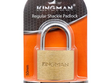 WHOLESALE KINGMAN BRASS PADLOCK 50MM W  COPPER CORE SOLD BY CASE on Sale