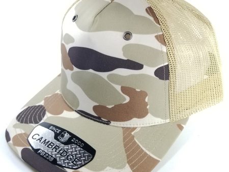 PB238 [KHAKI] CAMBRIDGE 5 PANEL SHINY CAMO TRUCKER Hot on Sale