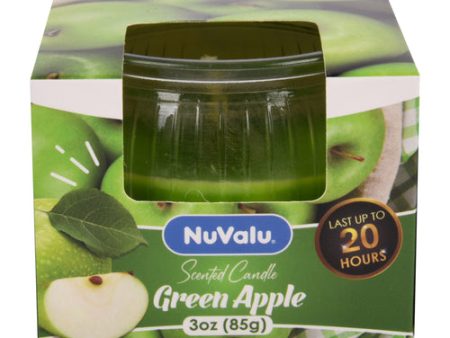 WHOLESALE NUVALU CANDLE TUMBLER 3 OZ GREEN APPLE SOLD BY CASE For Cheap