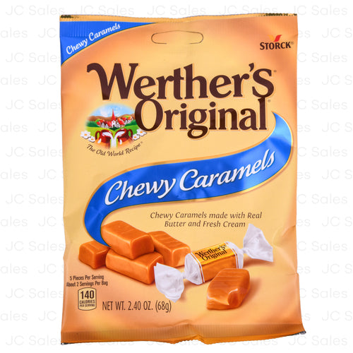 WHOLESALE WERTHER S ORIGINAL CHEWY  CARAMELS 2.40 OZ SOLD BY CASE Online Hot Sale