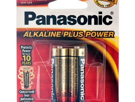 WHOLESALE BATTERY PANASONIC ALKALINE #AA- 2PK POWER PLUS SOLD BY CASE For Sale