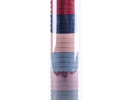 WHOLESALE 24PC HAIR TIE TUBE 6 ASST COLORS SOLD BY CASE Online now