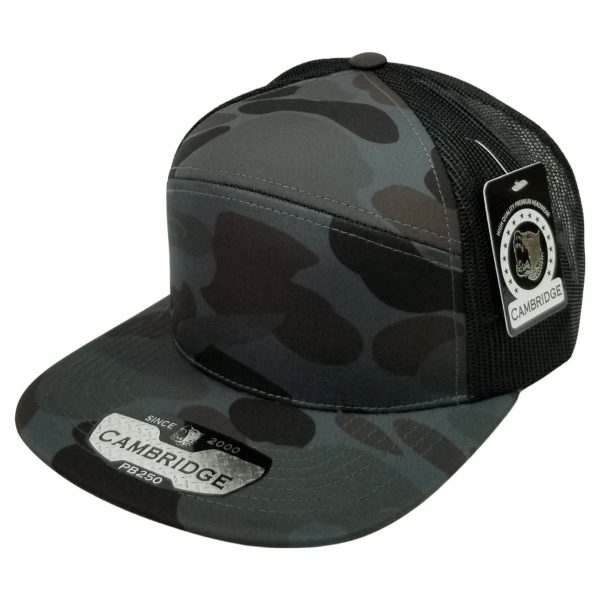 PB250 [D.GREY] SHINY CAMO CAMPER MESH TRUCKER Supply