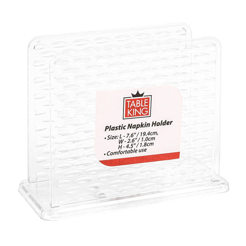 WHOLESALE TABLE KING NAPKIN HOLDER PLASTIC 5.7 X 2.6 X 4.5 SOLD BY CASE Supply