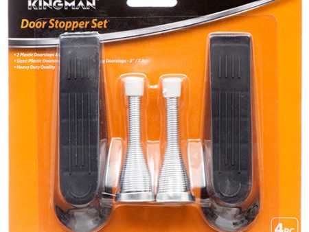 WHOLESALE KINGMAN DOOR STOPPER & SPRING 4 PC SET SOLD BY CASE For Discount