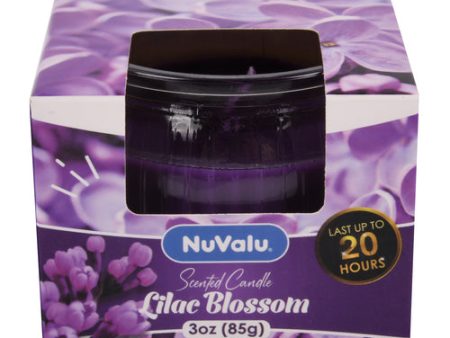 WHOLESALE NUVALU CANDLE TUMBLER 3 OZ LILAC BLOSSOM SOLD BY CASE Online now