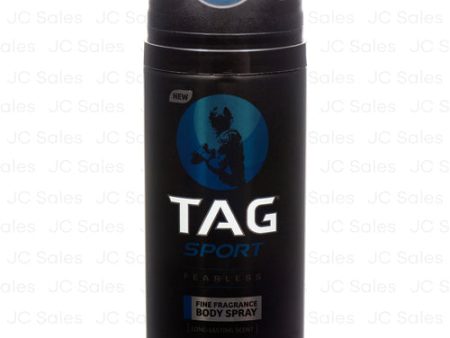 WHOLESALE TAG SPORT BODY SPRAY FEARLESS 3.5 OZ SOLD BY CASE on Sale