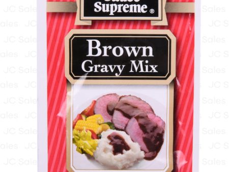 WHOLESALE SAUCE SUPREME BROWN GRAVY MIX 24 0.87 OZ SOLD BY CASE Hot on Sale