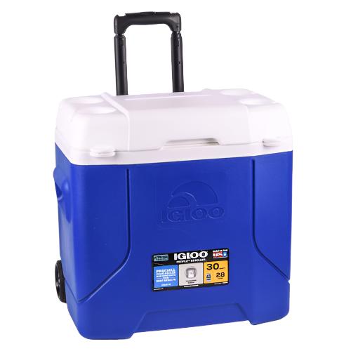 WHOLESALE IGLOO PROFILE 30 QT ROLLER BLUE SOLD BY CASE on Sale