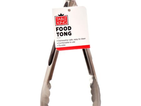 WHOLESALE TABLE KING FOOD TONG 10.63 MATT W BLACK HANDLE SOLD BY CASE For Sale