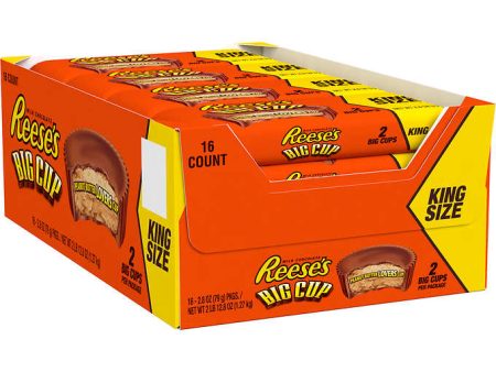 Reese s Big Cup Peanut Butter Cups King Size, 2.8oz, 16ct Discount