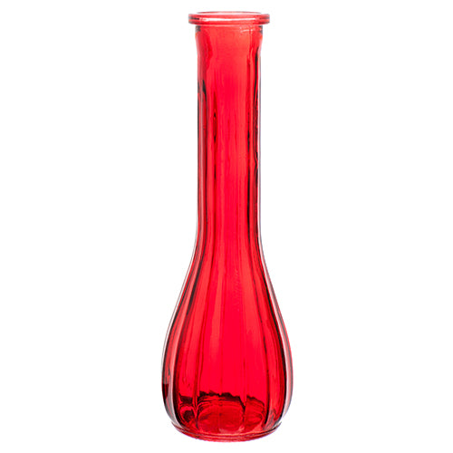 WHOLESALE GLASS VASE 9 RED CLR #BD227-RD SOLD BY CASE Supply