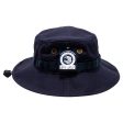 PB169 [NAVY] PLAIN WASHED BOONIES WITH STRAPPED BUCKET HATS For Cheap