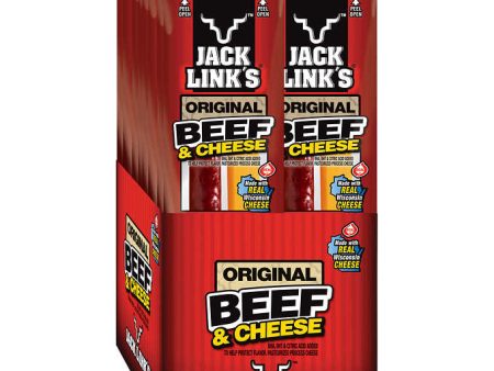 Jack Link s All American Beef Stick Beef & Cheese, 1.2oz 16ct Sale