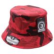 PB261 [RED] SHINY CAMO BUCKET HATS on Sale