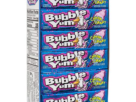 WHOLESALE BUBBLE YUM 5CT COTTON CANDY SOLD BY CASE Supply