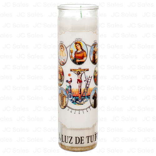 WHOLESALE VELADORA RELIGIOUS CANDLE SANTO SIETE POTENCIAS SOLD BY CASE Hot on Sale