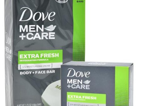 WHOLESALE DOVE MEN+CARE BODY & FACE EXTRA FRESH 3.75 OZ(12X6PK) SOLD BY CASE Fashion