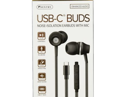 WHOLESALE SENTRY USB-C BUDS W MIC SOLD BY CASE Supply