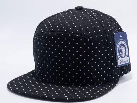 PB120 [BLACK WHITE] POLKADOT STRAPBACK HATS Supply