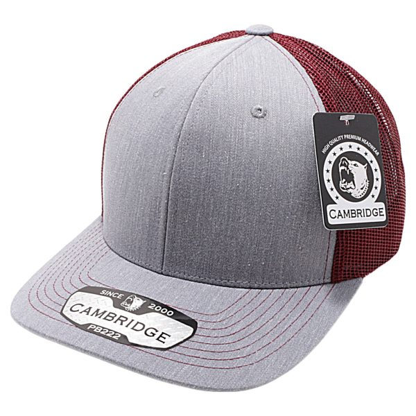 PB222H-H.GRAY-BUR CAMBRIDGE TRUCKER HAT Fashion