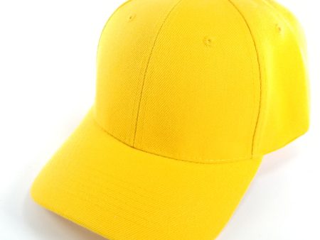 PB128 [YELLOW] HOOK AND LOOP BACKSTRAP WITH ACRYLIC CURVED CAPS Discount