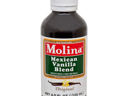 WHOLESALE MOLINA VANILLA EXTRACT 4.0 OZ SOLD BY CASE For Sale