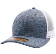 PB227 [CHARCOAL WHITE] SPACE DYED MESH TRUCKER HATS Hot on Sale