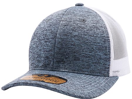 PB227 [CHARCOAL WHITE] SPACE DYED MESH TRUCKER HATS Hot on Sale