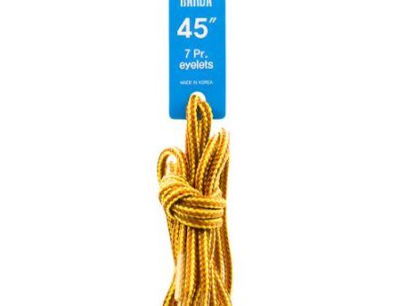 WHOLESALE SHOELACE ROUND TAN GOLD 45 SOLD BY CASE Cheap