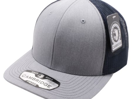 PB222H-H.GRAY-NAVY CAMBRIDGE TRUCKER HAT Hot on Sale