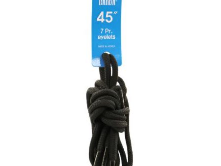 WHOLESALE SHOELACE ROUND BLACK 45 SOLD BY CASE Hot on Sale