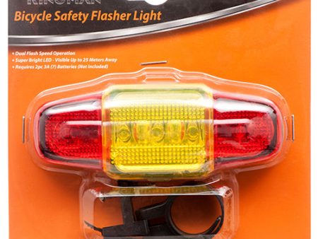 WHOLESALE KINGMAN BIKE FLASHER L.E.D W RED&YELLOW COVER SOLD BY CASE on Sale