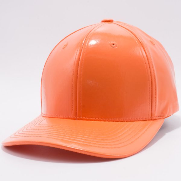 PB232R [ORANGE] ENAMEL PU SNAP BACK HAT Discount