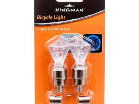 WHOLESALE KINGMAN BICYCLE LIGHT 2PC W ASST DESIGNS SOLD BY CASE For Cheap