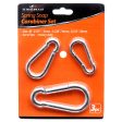 WHOLESALE KINGMAN CARABINER SPRING LOCKING HOOK 3PC 5MM,6MM,8MM SOLD BY CASE Hot on Sale