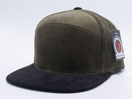 PB124 [OLIVE BLACK] HYBRID CORDUROY SNAPBACK HATS Online